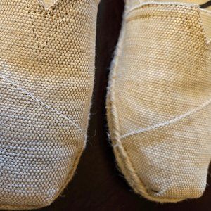 Tom's Beige Espadrille Size 8.5